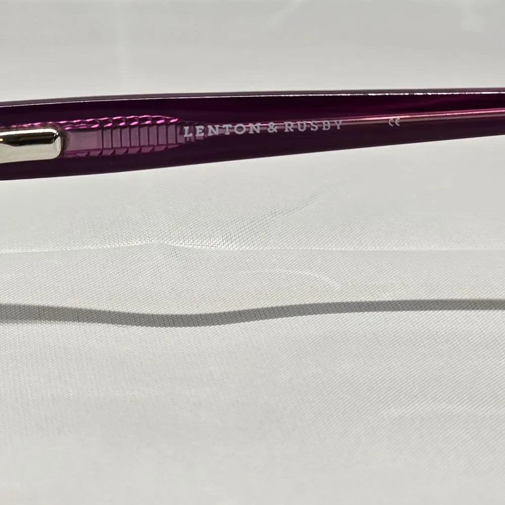 Lenton And Rusby Glasses LR5013 (512) Berry 52 16 135 Frames Only‎